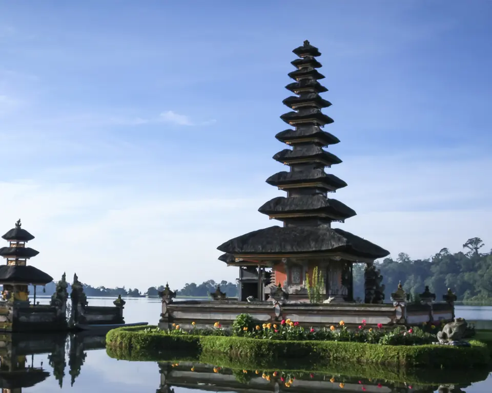 Pura Ulun Danu Bratan temple on Lake Bratan